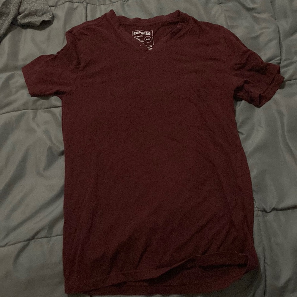 Red V Neck Shirt